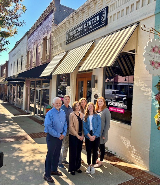 Photo of the MLI team in downtown Woodstock, GA